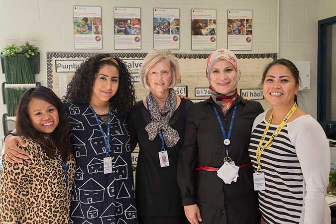 PLASP EarlyON staff with PLASP CEO Lynn Hiebert 